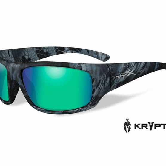 Очки OMEGA Polarized Emerald Mirror Kryptek Neptune с многослойной оправой цвета Kryptek Neptune0